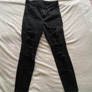 Short curvy high waisted AE jeggings